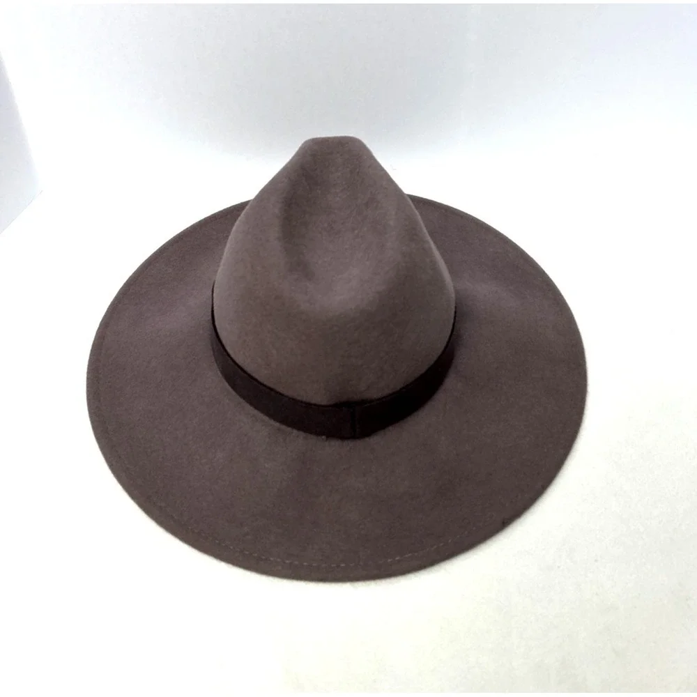 Free People Wool Fedora Hat Women's OS Purple‎ Boho Festival Western Minimal